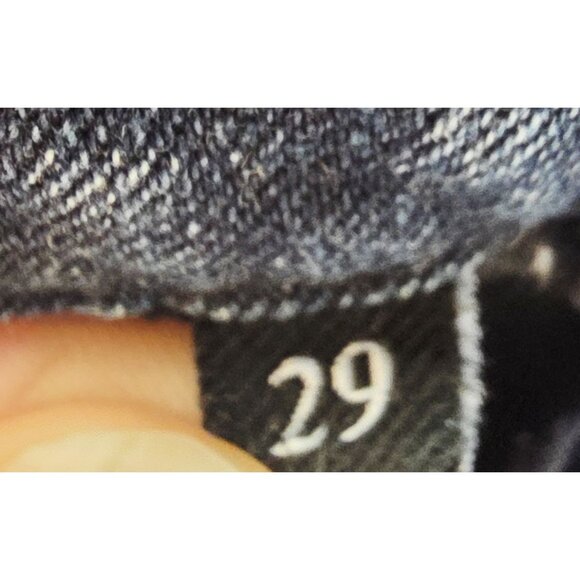 7 For All Mankind Size 29X32 Women Kimmie Straight Leg Blue Denim Logo Tag Jeans - Picture 5 of 13